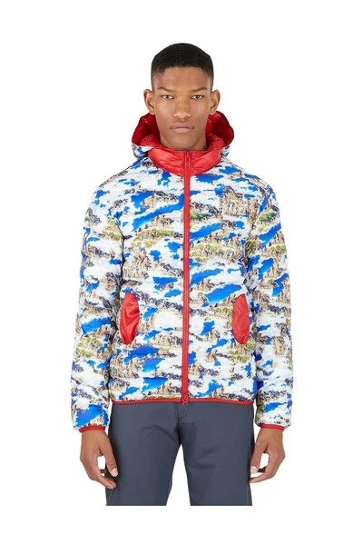 Colmar Gewatteerde Jassen Blauw Landscape Print Padded Jacket Blue 2 Colmar Gewatteerde Jassen Blauw Landscape Print Padded Jacket Blue - Afbeelding 2