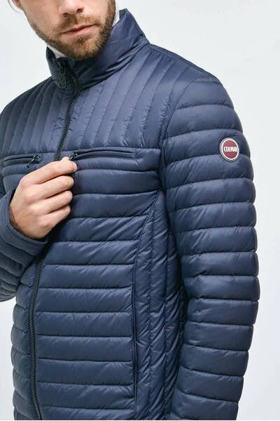 Colmar Gewatteerde Jassen Blauw Lightweight Puffer Jacket With Chest Pockets Blue 3 Colmar Gewatteerde Jassen Blauw Lightweight Puffer Jacket With Chest Pockets Blue - Afbeelding 3
