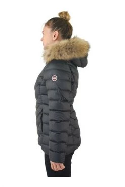 Colmar Winterjassen Zwart Long Full Zip Down Jacket With Fur Hood Black -Exporteren Colmar winkel 4b86405caacd981f20302b55c8b6fe28