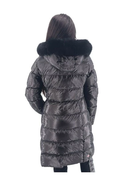 Colmar Winterjassen Zwart Long Down Jacket With Hood Black 2 Colmar Winterjassen Zwart Long Down Jacket With Hood Black - Afbeelding 2