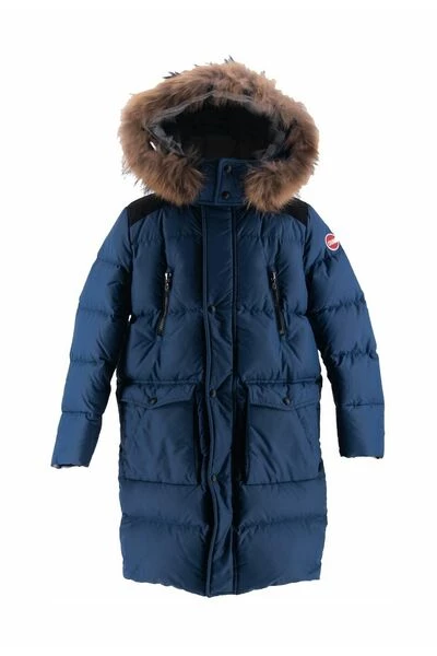 Colmar Winterjassen Blauw Fullzip Down Jacket With Hood Blue 1 Colmar Winterjassen Blauw Fullzip Down Jacket With Hood Blue