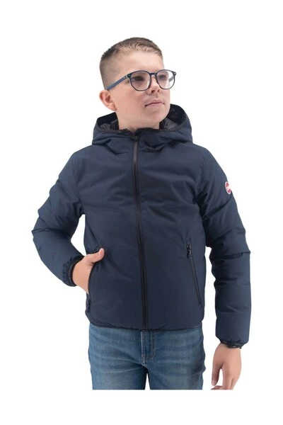 Colmar Winterjassen Blauw Lined Down Jacket With Logo Inserts And Hood Blue 4 Colmar Winterjassen Blauw Lined Down Jacket With Logo Inserts And Hood Blue - Afbeelding 4