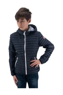 Colmar Jasjes Blauw Lightweight Jacket With Zip Pockets Hood Blue