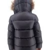 Colmar Winterjassen Zwart Long Model Down Jacket With Removable Fur Hood Black