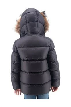 Colmar Winterjassen Zwart Long Model Down Jacket With Removable Fur Hood Black