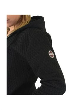 Colmar Sweaters Zwart Zip Through Hoodie Black