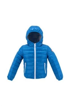 Colmar Jasjes Blauw Lightweight Soft Jacket With Zip Pockets Hood Blue
