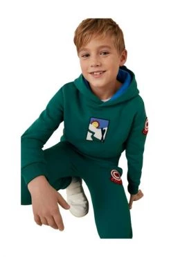 Colmar Sweaters Green Hoodie With Logo Vintage Green -Exporteren Colmar winkel 85919ccba948ad2015f7dca4828b82c3