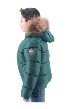 Colmar Winterjassen Groente Down Jacket With Detachable Fur Hood Green