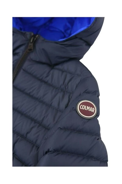 Colmar Winterjassen Blauw Down Jacket With Hood Blue 2 Colmar Winterjassen Blauw Down Jacket With Hood Blue - Afbeelding 2