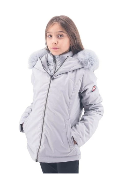 Colmar Winterjassen Grijs Short Down Jacket With Fur Hood Gray 2 Colmar Winterjassen Grijs Short Down Jacket With Fur Hood Gray - Afbeelding 2