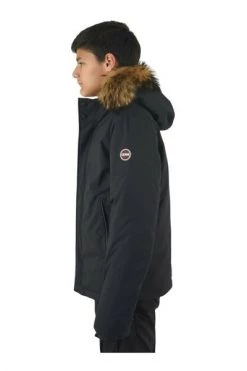 Colmar Winterjassen Zwart Short Full Zip Down Jacket With Fur Hood Black -Exporteren Colmar winkel c964d0c14759524d610147cfa3b15f3f
