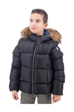Colmar Winterjassen Down Jacket With Detachable Fur Hood Black