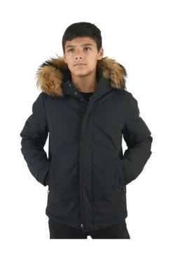 Colmar Winterjassen Zwart Short Full Zip Down Jacket With Fur Hood Black -Exporteren Colmar winkel d51ab619060970bcc72c7370da71c66b
