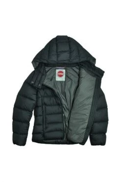 Colmar Winterjassen Zwart Short Full Zip Down Jacket In Feather With Hood Black