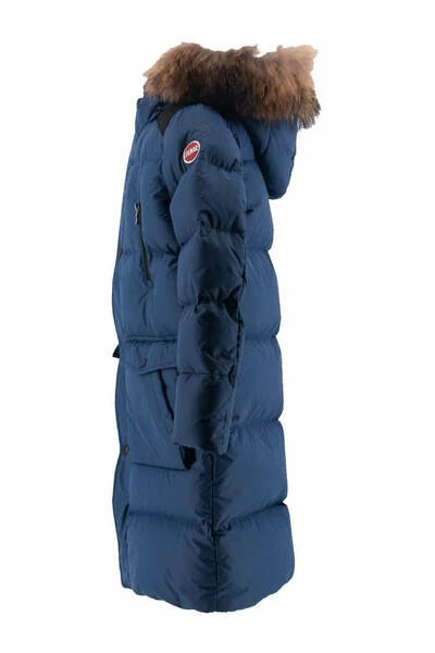 Colmar Winterjassen Blauw Fullzip Down Jacket With Hood Blue 2 Colmar Winterjassen Blauw Fullzip Down Jacket With Hood Blue - Afbeelding 2