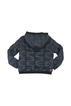 Colmar Winterjassen Blauw Short Full Zip Down Jacket In Feather With Hood Blue