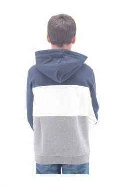 Colmar Sweaters Blauw Two-tone Hooded Sweatshirt Blue